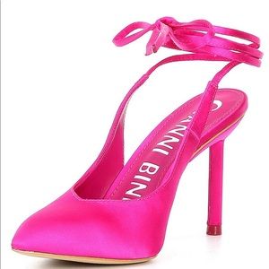 Gianni Bini Sirfeenah Satin Pointed Toe Heels
